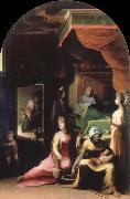 Domenico Beccafumi nativity of the virgin oil painting